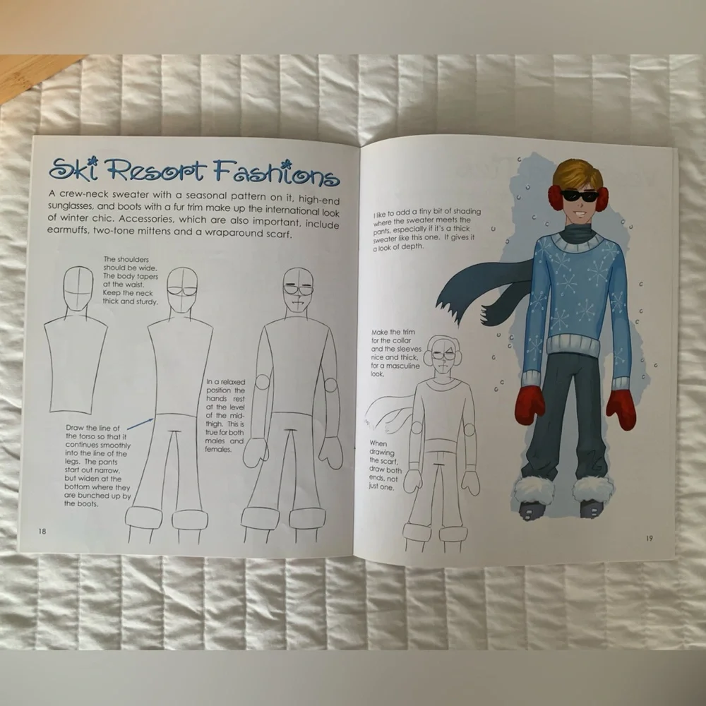 How to Draw Chic Fashions Book by Christopher Hart 25 Pages of Styling Toy